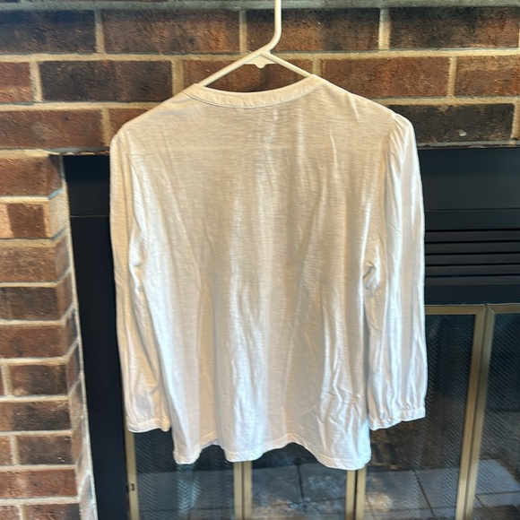 EUC Embroidered Lucky Brand Top - Picture 3 of 5